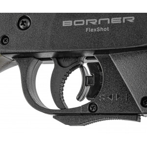 Винтовка пневматическая мультикомпрессионная Borner Flex Shot Multi-Pump, Green кал. 4,5 мм (пластик, 3 Дж)