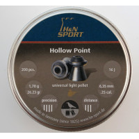 Пули H&N Hollow Point 6,35 мм, 1,70 грамм, 200 штук Пули H&N Hollow Point 6,35 мм, 1,70 грамм, 200 штук