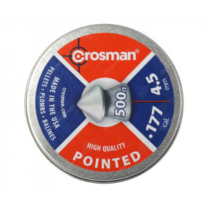 Пули Crosman Pointed 4,5 мм, 0,48 грамм, 500 штук